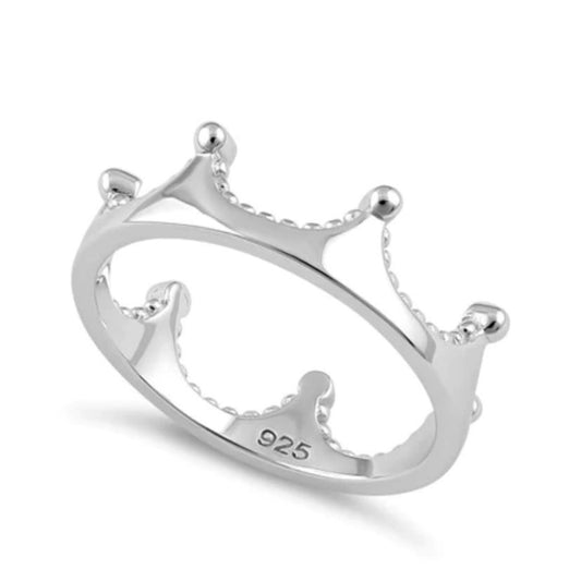 "Crown" Sterling Silver Ring "Corona" Anillo de Plata