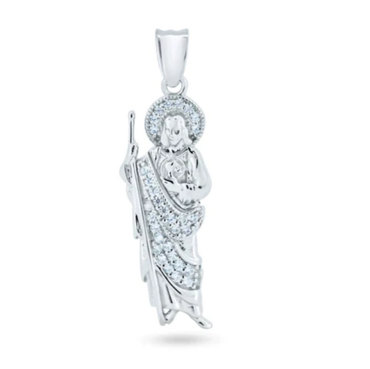 "San Judas" Silver Pendant/Dije de Plata